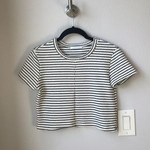 Zara Trafulac Polka Dot Crop Top